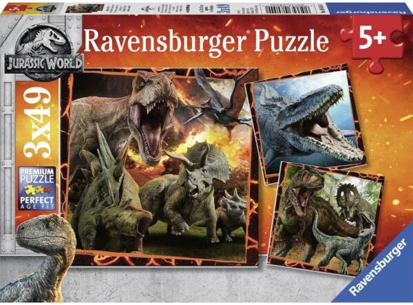 پازل 3 در 1 راونزبرگر مدل Jurassic World Fallen Kingdom