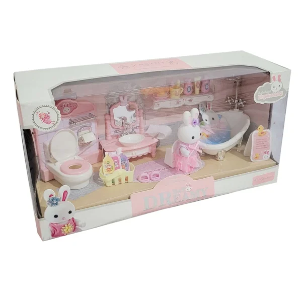 خانه عروسکی مدل خرگوش و لوازم خانه